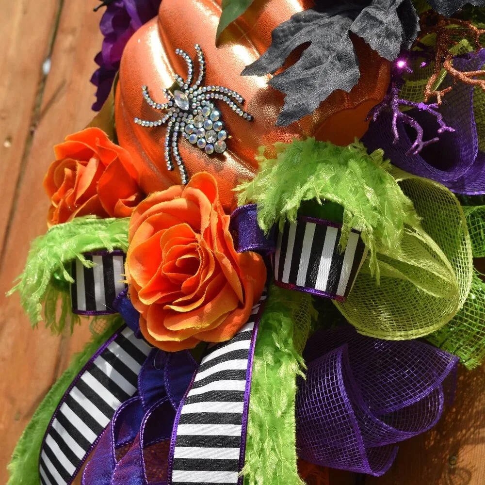 Halloween Wreath, Halloween Door Wreath, Halloween Front Door Wreath, Fall Decor